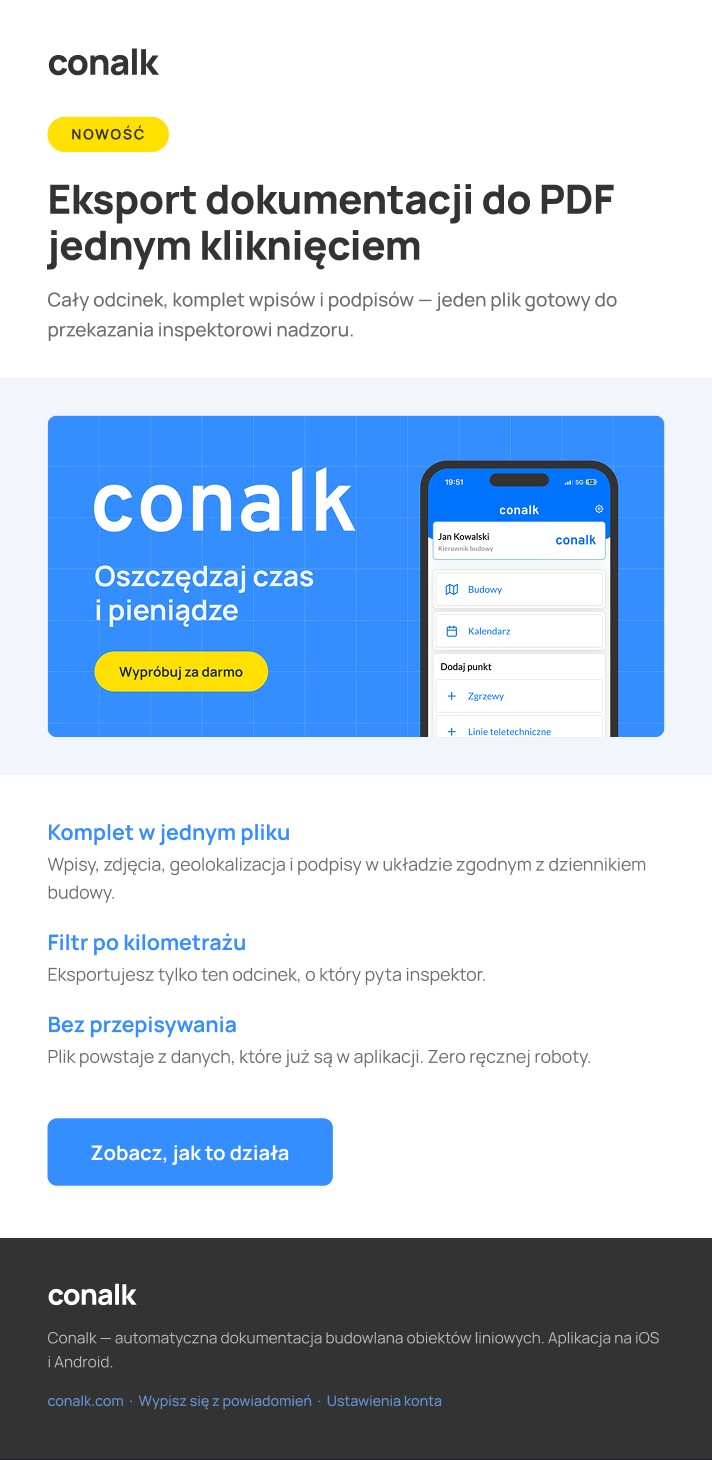 Mailing — ogłoszenie nowej funkcji