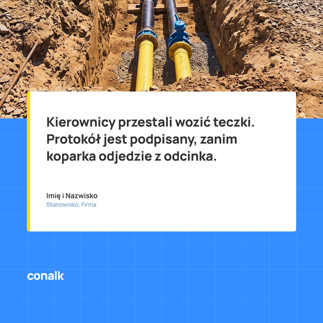 Post LinkedIn — cytat klienta