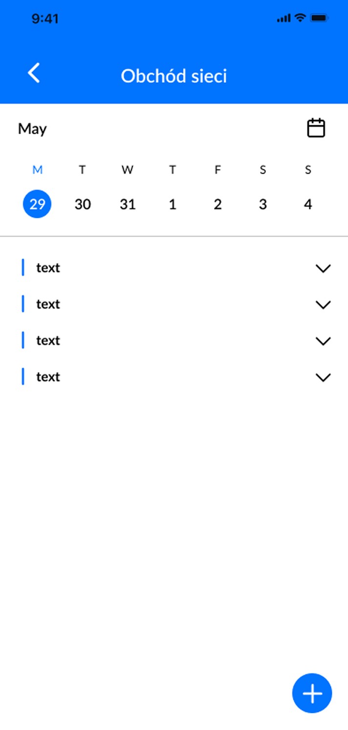 Conalk — aplikacja mobilna, obchód sieci