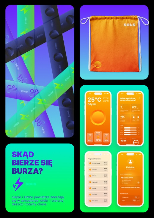 Plansza 4 — infografika i ekrany aplikacji w tonacji zielonej